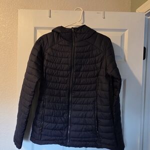 Columbia Omni-heat Navy Blue Outerwear with Hood